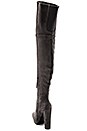 view 3 of 5 Halle Platform Over the Knee Boot in Charcoal