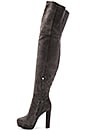 view 5 of 5 Halle Platform Over the Knee Boot in Charcoal