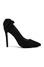 view 1 of 5 Dayna Suede Bow Back Heel in Black