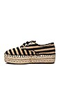 view 5 of 5 PLATAFORMAS TIPO ALPARGATA RORY in Natural & Black