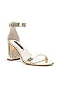 Alice + Olivia Lillian Sandal in Light Gold | REVOLVE