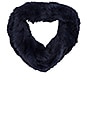 view 2 of 3 Rabbit Fur Snood in Navy