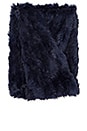 view 3 of 3 Rabbit Fur Snood in Navy
