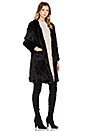 view 2 of 3 MANTEAU LONG EN FOURRURE in Black