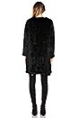 view 3 of 3 MANTEAU LONG EN FOURRURE in Black