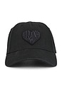 view 1 of 2 Heart Patch Baseball Cap in Black