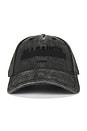 view 1 of 3 Strikethrough Baseball Cap in Washed Black