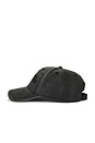 view 3 of 3 Strikethrough Baseball Cap in Washed Black