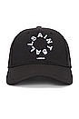 view 1 of 2 Circle Logo Ripstop Baseball Cap in Black