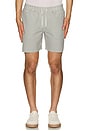 view 5 of 5 Warden Swimshorts in White & Blue