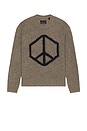 view 1 of 4 Message Crew Neck Sweater in Gunmetal Grey