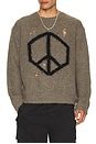 view 3 of 4 Message Crew Neck Sweater in Gunmetal Grey