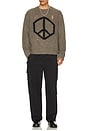 view 4 of 4 Message Crew Neck Sweater in Gunmetal Grey