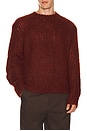 view 1 of 4 Myles Crew Neck Sweater in Rust Red