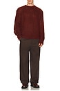 view 3 of 4 Myles Crew Neck Sweater in Rust Red