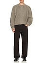 view 3 of 4 Tenter Crew Neck Sweater in Fawn Brown