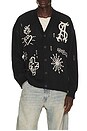 view 1 of 4 GILET STAGED in Black & Ecru White