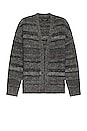 view 1 of 3 Lemmy Cardigan in Black & Grey Marl