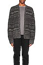 view 3 of 3 Lemmy Cardigan in Black & Grey Marl