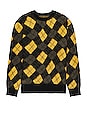 view 1 of 3 Fitzroy Sweater in Black & Golden Yellow