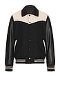 view 1 of 3 PENDLETON 보머 자켓 in Black & Ecru White