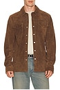 view 1 of 4 Sully Suede Shirt Jacket in Baker Brown