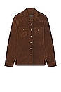 view 1 of 3 Montana Suede Shirt in Hickory Brown