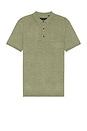 view 1 of 4 Mode Merino Polo in Herb Green
