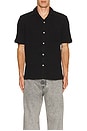 view 3 of 3 Helston Short Sleeve Shirt in Jet Black