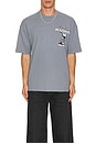 view 3 of 3 Undergang Short Sleeve Crewneck T-shirt in Damson Blue