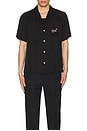 view 4 of 4 Lovers Button Down Camp Shirt in Jet Black