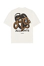 view 1 of 3 Reticulate Crew Neck Tee in Chalk White