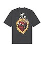 view 1 of 3 HEARTFELT 크루넥 티셔츠 in Washed Black