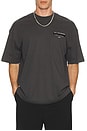 view 3 of 3 Redact Crew Neck Tee in Washed Black