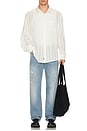 view 4 of 4 Karmi Long Sleeve Button Down Shirt in White