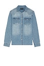 view 1 of 4 Macgowan Long Sleeve Button Down Shirt in Light Indigo Blue