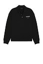 view 1 of 4 Underground Long Sleeve Polo Shirt in Jet Black