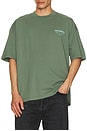 view 3 of 3 Underground Crew Neck Tee in Smokey Green