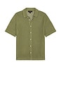 view 1 of 4 Munroe Button Down Shirt in Eden Green