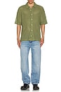 view 4 of 4 Munroe Button Down Shirt in Eden Green