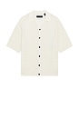 view 1 of 4 Loire Short Sleeve Knitted Shirt in Ecru White