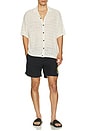 view 4 of 4 Loire Short Sleeve Knitted Shirt in Ecru White