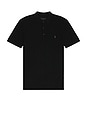 view 1 of 5 Mode Merino Short Sleeve Polo in Black