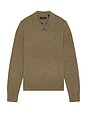 view 1 of 5 Statten Long Sleeve Polo in Dusky Green