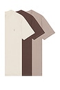 view 1 of 6 Brace Crew Neck 3 Pack Tee in Grey, Ganache, & Brown