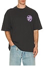 view 2 of 4 Distortion Tee in Washed Black & Purple