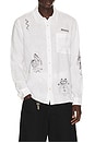 view 1 of 5 CAMISA TERROR in White