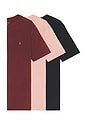 view 1 of 5 T-SHIRTS BRACE in Woodrose, Red, & Black