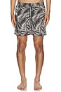 view 3 of 4 Marseille Swim Shorts in Jet Black & Optic White