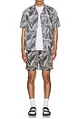 view 4 of 4 Marseille Swim Shorts in Jet Black & Optic White